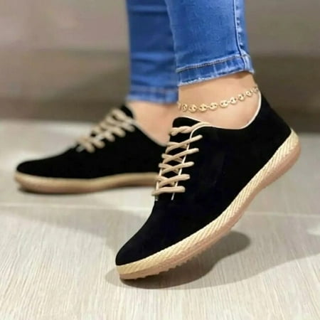 Women Lace-Up Casual Shoes 2022 New Round Head Student Sports Shoes Fashion Couple Walking Flats Ladies Sneakers Zapatos Mujer
Women Lace-Up Casual Shoes 2022 New Round Head Student Sports Shoes Fashion Couple Walking Flats Ladies Sneakers Zapatos Mujer