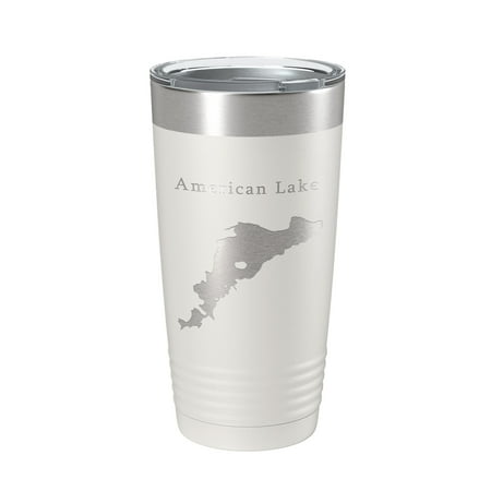 American Lake Map Tumbler Travel Mug Insulated Laser Engraved Coffee Cup Washington 20 oz White
American Lake Map Tumbler Travel Mug Insulated Laser Engraved Coffee Cup Washington 20 oz White