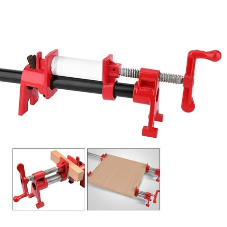 Kritne Pipe Clamp 3/4 Inches Pipe Clamp Hand-Cranked Vertical Woodworking Quick Clamp Fixture Carpenter Tool Pipe Clamp Fixture
Kritne Pipe Clamp 3/4 Inches Pipe Clamp Hand-Cranked Vertical Woodworking Quick Clamp Fixture Carpenter Tool Pipe Clamp Fixture
