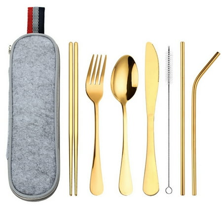 Binwwede 8Pcs Stainless Steel Cutlery Set Reusable Chopstick Straw Travel Outdoor Utensil
Binwwede 8Pcs Stainless Steel Cutlery Set Reusable Chopstick Straw Travel Outdoor Utensil