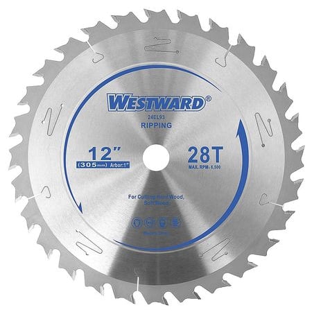 Westward 24EL93 Circular Saw Blade