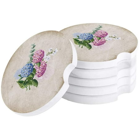 FMSHPON Spring Flower Hydrangea Retro Set of 2 Car Coaster for Drinks Absorbent Ceramic Stone Coasters Cup Mat with Cork Base for Home Kitchen Room Coffee Table Bar Decor
FMSHPON Spring Flower Hydrangea Retro Set of 2 Car Coaster for Drinks Absorbent Ceramic Stone Coasters Cup Mat with Cork Base for Home Kitchen Room Coffee Table Bar Decor