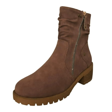 Jungdeepe Fashion Women Autumn Square Heels Zipper Solid Short Booties Round Toe Shoes
Jungdeepe Fashion Women Autumn Square Heels Zipper Solid Short Booties Round Toe Shoes