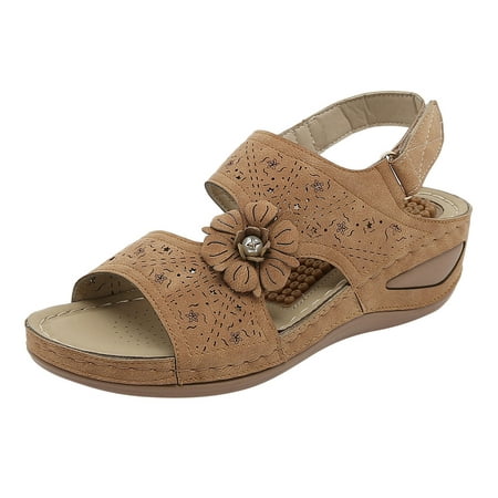 Women Sandals Fashion Summer Comfortable Flowers Open Toe Wedges Massage Soft Bottom Breathable Hook Loop Shoes Sandals Party Shoes Footwear
Women Sandals Fashion Summer Comfortable Flowers Open Toe Wedges Massage Soft Bottom Breathable Hook Loop Shoes Sandals Party Shoes Footwear