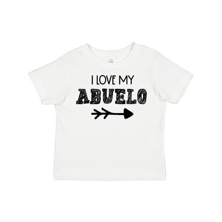 Inktastic I Love My Abuelo with Arrow Gift Toddler Boy or Toddler Girl T-Shirt