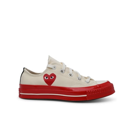 COMME DES GARÇONS PLAY X CONVERSE Woman Sneaker In Cotone Bianca