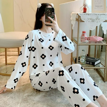 DanceeMangoo New Womens Pajamas Set Spring Autumn Night Homewear Suit Sleepwear Suit Love Pijamas Homepwear Pyjamas Kawaii Trousers
DanceeMangoo New Womens Pajamas Set Spring Autumn Night Homewear Suit Sleepwear Suit Love Pijamas Homepwear Pyjamas Kawaii Trousers