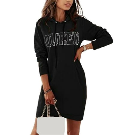 Avamo Autumn Pullover Dress Letter Print Hoodie Women Casual Long Sleeve Loose Mini T Shirt Dress Nightgown (S-XXXL)
Avamo Autumn Pullover Dress Letter Print Hoodie Women Casual Long Sleeve Loose Mini T Shirt Dress Nightgown (S-XXXL)