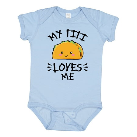 Inktastic My Titi Loves Me with Taco Illustration Gift Baby Boy or Baby Girl Bodysuit
Inktastic My Titi Loves Me with Taco Illustration Gift Baby Boy or Baby Girl Bodysuit