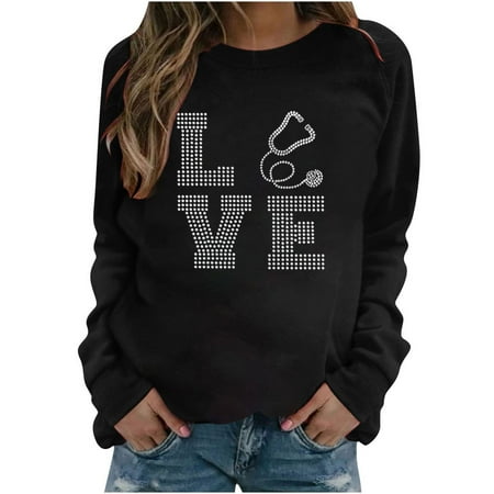 Moxiu Women Letter Printed Pullover Casual Long Sleeve Round Neck Tops Loose Shirts Blouse Tunic Graphic Sweatshirt Fashion Cute Comfy Tunic Pullover Sweatshirt Blouse Top
Moxiu Women Letter Printed Pullover Casual Long Sleeve Round Neck Tops Loose Shirts Blouse Tunic Graphic Sweatshirt Fashion Cute Comfy Tunic Pullover Sweatshirt Blouse Top