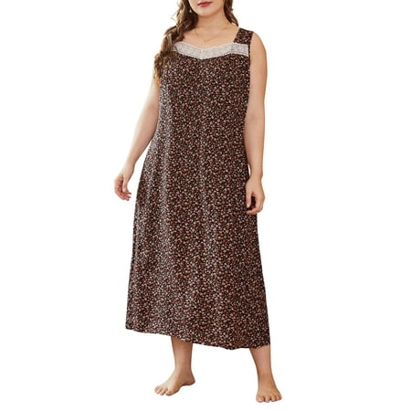 OWSOO Women Lounger Dress Floral Printed Sleeveless Plus Size Loose Nightgowns Lounging Pyjamas
OWSOO Women Lounger Dress Floral Printed Sleeveless Plus Size Loose Nightgowns Lounging Pyjamas
