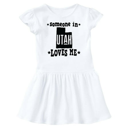Inktastic Someone in Utah Loves Me Vacation Gift Gift Baby Girl Dress
