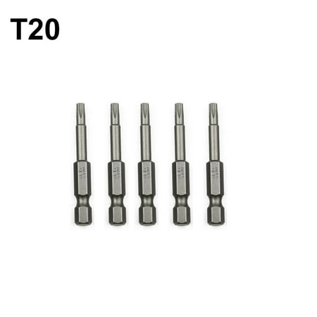Leke 5PCS 50mm 1/4inch Hex Shank Five-point Magnetic Torx Screwdriver Bits T8-T40
Leke 5PCS 50mm 1/4inch Hex Shank Five-point Magnetic Torx Screwdriver Bits T8-T40