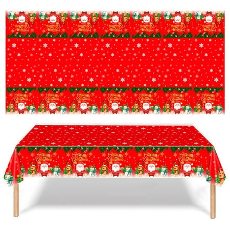 Ksruee Christmas Tablecloth Santa Claus Snowflake Red Waterproof PE Table Cover Holiday Christmas Decor Farmhouse Table Cover for Dining polite
Ksruee Christmas Tablecloth Santa Claus Snowflake Red Waterproof PE Table Cover Holiday Christmas Decor Farmhouse Table Cover for Dining polite