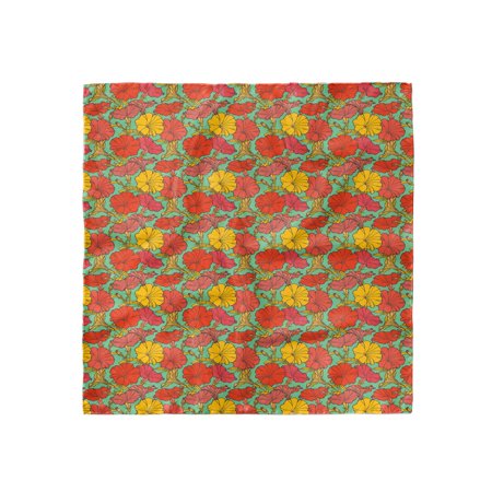 Garden Art Head Scarf, Botany Sketch Flora, Head Wrap, 3 Sizes, by Ambesonne