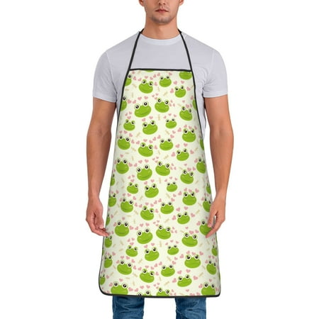 Jgfou Green Frog Print Anti-fouling Apron for Men Women Waterproof Oil-Proof Kitchen Apron with Adjustable Straps Pocket and No-Pill No-Fade Fabric
Jgfou Green Frog Print Anti-fouling Apron for Men Women Waterproof Oil-Proof Kitchen Apron with Adjustable Straps Pocket and No-Pill No-Fade Fabric
