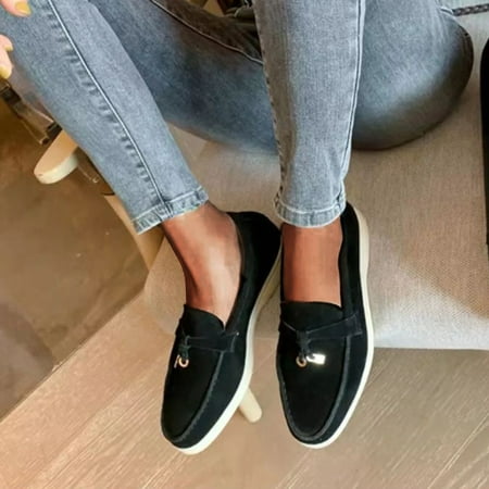 Fashionable Women Shoes Large Flat Sole Lefu Shoes Single Shoes Small Leather Shoes