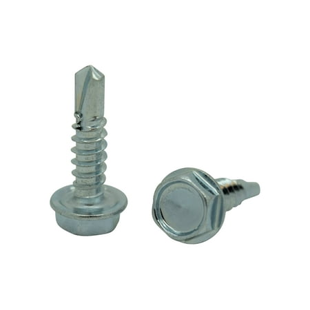 300 Qty #10 x 3/4 Zinc Hex Washer Head TEK Self Drilling Sheet Metal Screws (BCP129)
300 Qty #10 x 3/4 Zinc Hex Washer Head TEK Self Drilling Sheet Metal Screws (BCP129)