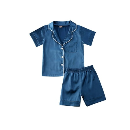 Baby Girl Boy 2 Pcs Short Sleeve Summer Pajamas Solid Color Collared Button Down Shirts and Shorts Toddler Kids Casual Pyjamas Set
Baby Girl Boy 2 Pcs Short Sleeve Summer Pajamas Solid Color Collared Button Down Shirts and Shorts Toddler Kids Casual Pyjamas Set