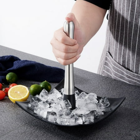Tebru Beverage Blender Ice Hammer Stainless Steel Ice Crushing Rod Food Wine Mixing Bar Stick Muddler Hammer for Home Bar Use
Tebru Beverage Blender Ice Hammer Stainless Steel Ice Crushing Rod Food Wine Mixing Bar Stick Muddler Hammer for Home Bar Use