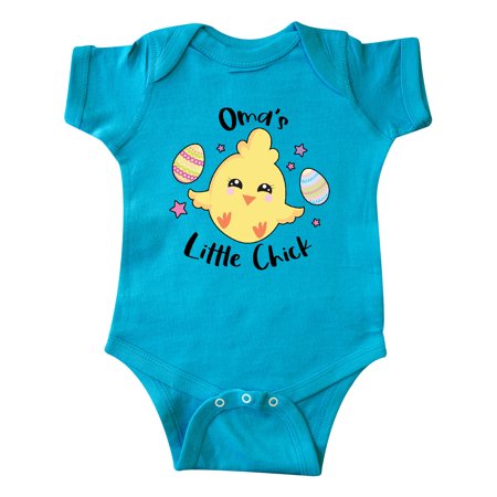 Inktastic Happy Easter Oma s Little Chick Gift Baby Girl Bodysuit
