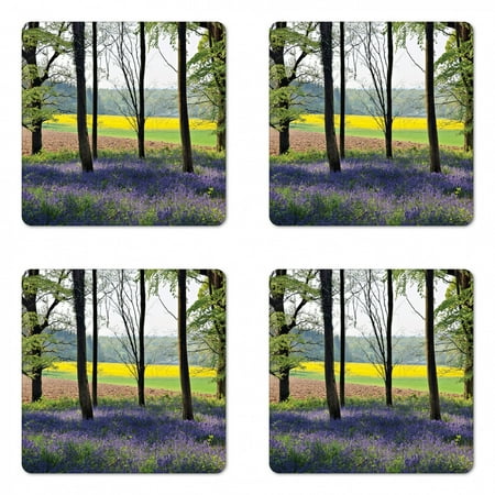 Woodland Coaster Set of 4 Bluebells in Wepham Woods Wildflower Spring Rural Environment Photo Print Square Hardboard Gloss Coasters Standard Size Purple Yellow Green by Ambesonne
Woodland Coaster Set of 4 Bluebells in Wepham Woods Wildflower Spring Rural Environment Photo Print Square Hardboard Gloss Coasters Standard Size Purple Yellow Green by Ambesonne