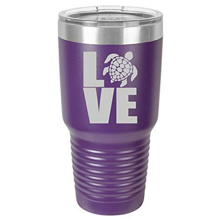 Tumbler Stainless Steel Vacuum Insulated Travel Mug LOVE Sea Turtle (Purple 30 oz)
Tumbler Stainless Steel Vacuum Insulated Travel Mug LOVE Sea Turtle (Purple 30 oz)