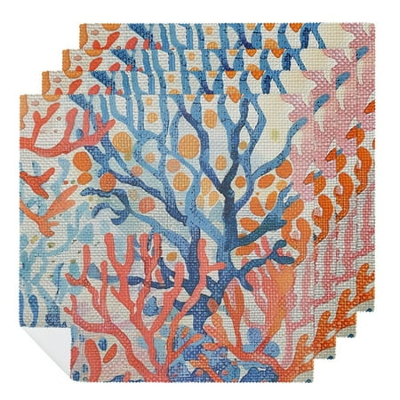 QCPP Marine Sea World Nature Reef Blue and White Cloth Napkins Polyester Reusable Fabric for Events Home Decor Kitchen 6 PCS
QCPP Marine Sea World Nature Reef Blue and White Cloth Napkins Polyester Reusable Fabric for Events Home Decor Kitchen 6 PCS