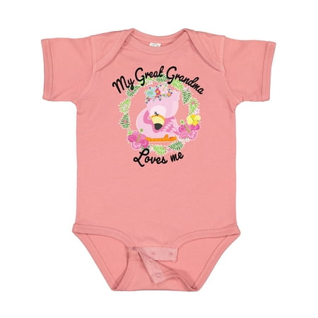 Inktastic Baby Flamingo My Great Grandma Loves Me with Flower Wreath Gift Baby Boy or Baby Girl Bodysuit
Inktastic Baby Flamingo My Great Grandma Loves Me with Flower Wreath Gift Baby Boy or Baby Girl Bodysuit