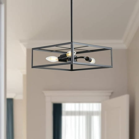 DTLYH 3 Lights Matte Black Finish Lantern Pendant Light Industrial Vintage Iron Cage Hanging Lantern Chandelier for Dining Room Kitchen E12 Base Socket
DTLYH 3 Lights Matte Black Finish Lantern Pendant Light Industrial Vintage Iron Cage Hanging Lantern Chandelier for Dining Room Kitchen E12 Base Socket