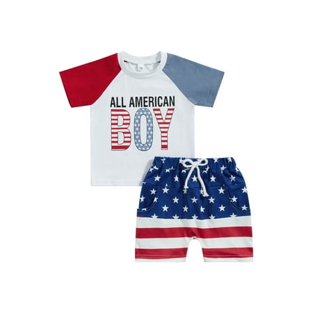 4th of July Toddler Baby Boy Outfit Short Sleeve T-Shirt Top Elastic Waist Shorts 2PCS Summer Clothes
4th of July Toddler Baby Boy Outfit Short Sleeve T-Shirt Top Elastic Waist Shorts 2PCS Summer Clothes