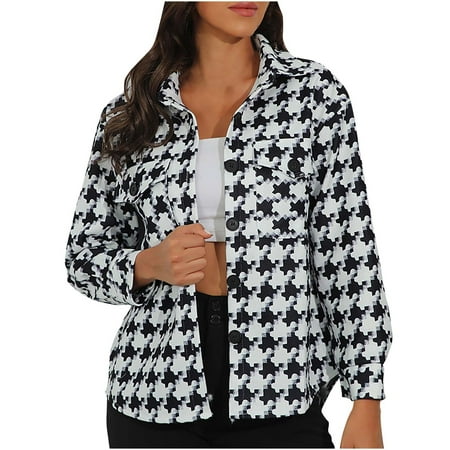 Women s Plaid Print Single Breasted Shacket Jacket Casual Long Sleeve Open Front Cardigan Shirt Fall Top Trendy
Women s Plaid Print Single Breasted Shacket Jacket Casual Long Sleeve Open Front Cardigan Shirt Fall Top Trendy