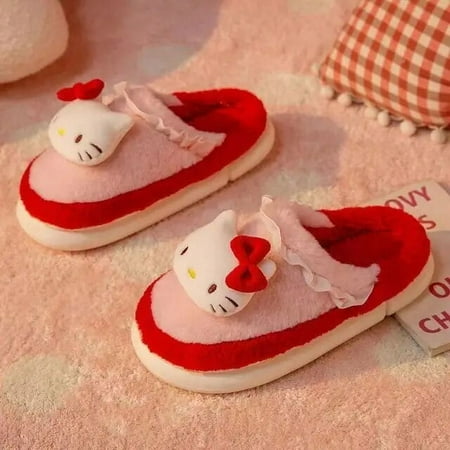 Sanrio Hello Kitty Slippers Kawaii Cinnamoroll My Melody Cotton Slippers Women‘s Winter Velvet Kuromi Warm Home Slippers Shoes
Sanrio Hello Kitty Slippers Kawaii Cinnamoroll My Melody Cotton Slippers Women‘s Winter Velvet Kuromi Warm Home Slippers Shoes
