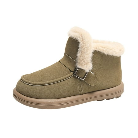 ZAROYEAX Women s Winter Fashion Thickened Non Flat Boots Buckle Soft Sole Ankle Boots Snow Boots
ZAROYEAX Women s Winter Fashion Thickened Non Flat Boots Buckle Soft Sole Ankle Boots Snow Boots
