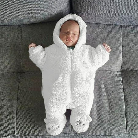 Newborn Infant Baby Boy Girl Hooded Cartoon Flannel Romper Jumpsuit Warm Clothes CHMORA
Newborn Infant Baby Boy Girl Hooded Cartoon Flannel Romper Jumpsuit Warm Clothes CHMORA
