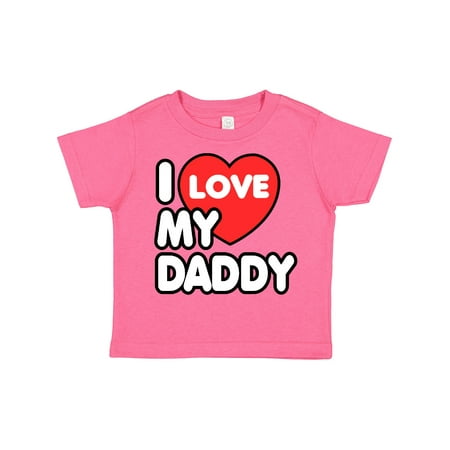 Inktastic I Love My Daddy Gift Toddler Boy or Toddler Girl T-Shirt