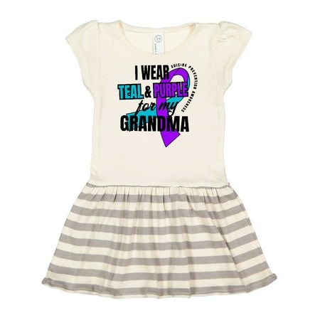 Inktastic Suicide Prevention I Wear Teal and Purple for My Grandma Gift Toddler Girl Dress
Inktastic Suicide Prevention I Wear Teal and Purple for My Grandma Gift Toddler Girl Dress