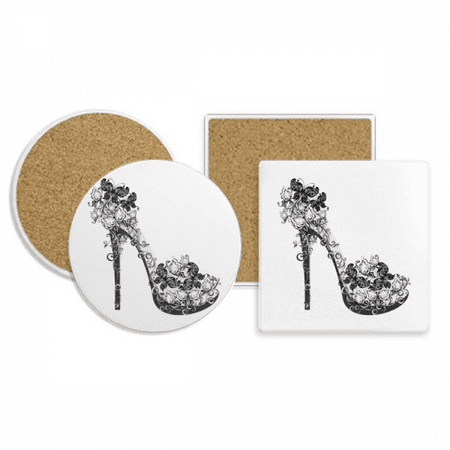 High Heels Shoes Flower Pattern Coaster Cup Mug Holder Absorbent Stone Cork Base Set
High Heels Shoes Flower Pattern Coaster Cup Mug Holder Absorbent Stone Cork Base Set