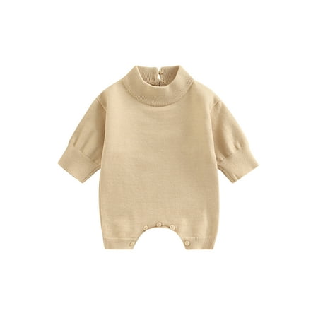 Canrulo Infant Baby Girl Boy Sweater Romper Long Sleeve Solid Oversized Pullover Sweatshirts Knitted Jumpsuit Khaki 3-6 Months
Canrulo Infant Baby Girl Boy Sweater Romper Long Sleeve Solid Oversized Pullover Sweatshirts Knitted Jumpsuit Khaki 3-6 Months