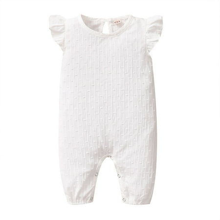 KIMI BEAR Newborn Baby Girls Outfits 3 Months Spring Summer Outfits 6 Months Solid Color 100% Cotton Fly Sleeve Onesies Jumpsuit Bodysuit White
KIMI BEAR Newborn Baby Girls Outfits 3 Months Spring Summer Outfits 6 Months Solid Color 100% Cotton Fly Sleeve Onesies Jumpsuit Bodysuit White