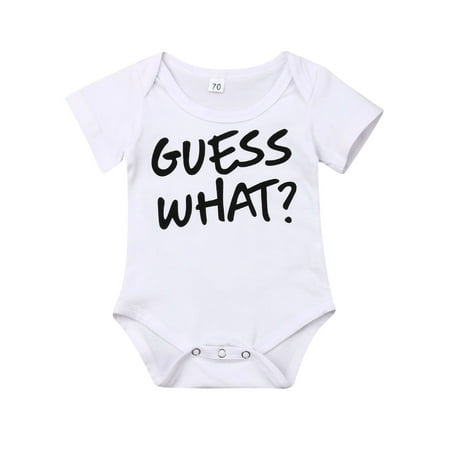 Sunisery Newborn Toddler Baby Girls Boys Garment O-Neck Letter Stamp Breathable Jumpsuit White Short Sleeve Outfit Set 0-3 Months
Sunisery Newborn Toddler Baby Girls Boys Garment O-Neck Letter Stamp Breathable Jumpsuit White Short Sleeve Outfit Set 0-3 Months