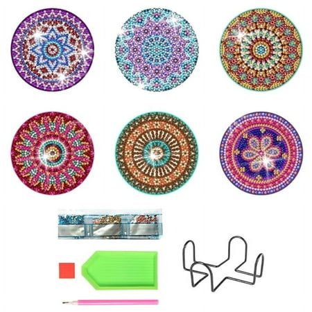 6 Pieces Coasters with Holder DIY Diamond Art Coasters for Beginners Kids and Adults Art Craft Supplies Gift
6 Pieces Coasters with Holder DIY Diamond Art Coasters for Beginners Kids and Adults Art Craft Supplies Gift