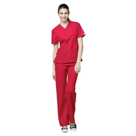 WonderWink Origins Women s Bravo V-Nect Top & Quebec Cargo Pant Scrub Set