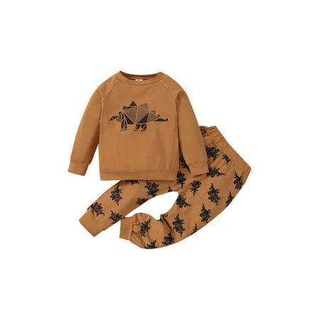 Fanvereka 2pcs Cartoon Dinosaur Printed Toddler Boys Clothes Sets Pullover Sweatshirt Tops Pants Causal Outfits
Fanvereka 2pcs Cartoon Dinosaur Printed Toddler Boys Clothes Sets Pullover Sweatshirt Tops Pants Causal Outfits