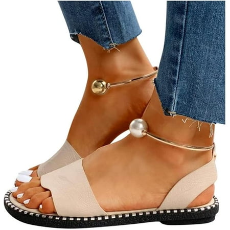 Sandals Women s Solid Round Head Pearl Buckle Casual Sandals Shoes Summer Outdoor Non-Slip (Color : Beige Size : 37 Code)
Sandals Women s Solid Round Head Pearl Buckle Casual Sandals Shoes Summer Outdoor Non-Slip (Color : Beige Size : 37 Code)
