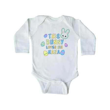 Inktastic This Bunny Loves His Nana with Bunny Face and Eggs Gift Baby Boy Long Sleeve Bodysuit
Inktastic This Bunny Loves His Nana with Bunny Face and Eggs Gift Baby Boy Long Sleeve Bodysuit