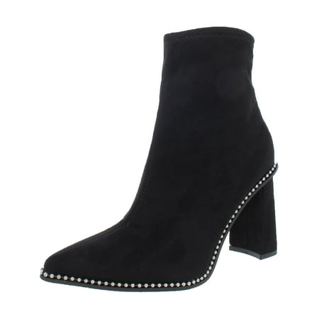 Bar III Womens Laynee Faux Suede Pointed Toe Booties