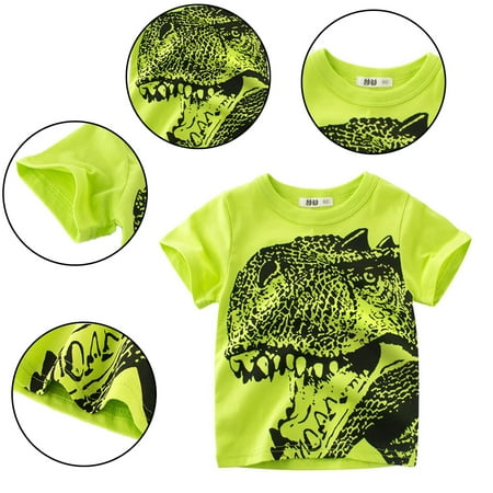 Esaierr Toddler Kids Summer Cotton Tops Boys Dinosaur Pattern Short Sleeved T Shirt Crewneck Pullover Tees for 1-10 Years
Esaierr Toddler Kids Summer Cotton Tops Boys Dinosaur Pattern Short Sleeved T Shirt Crewneck Pullover Tees for 1-10 Years