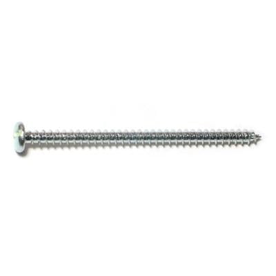#10 x 3 Zinc Slotted Pan Head Sheet Metal Screws SMSPS-673 (24 pcs.)