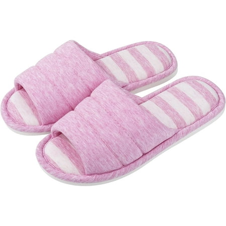 QWZNDZGR Womens Open Toe House Slippers Soft Cotton Indoor Slippers Slip-on Memory Foam Bedroom Slippers Home Shoes
QWZNDZGR Womens Open Toe House Slippers Soft Cotton Indoor Slippers Slip-on Memory Foam Bedroom Slippers Home Shoes